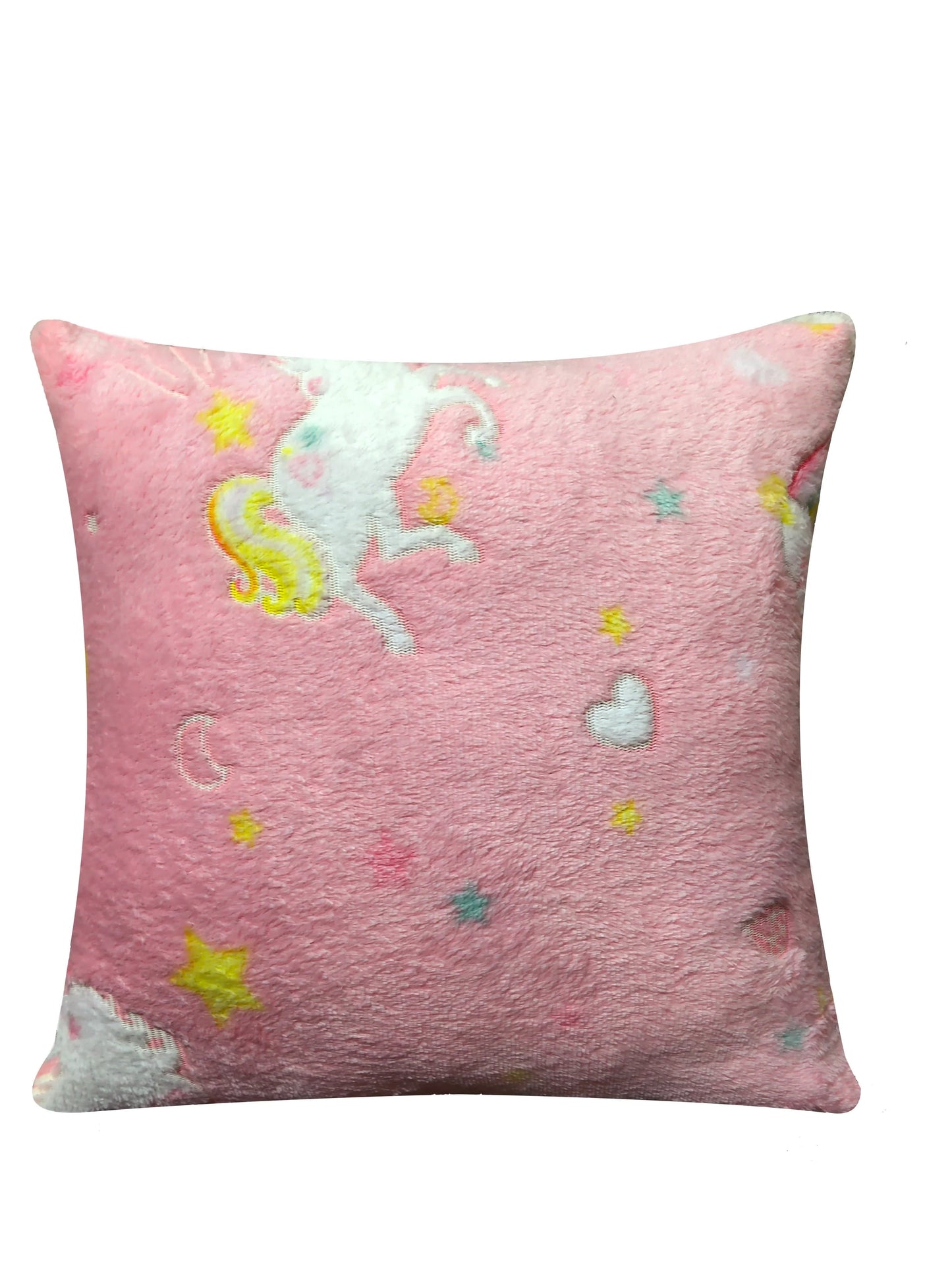 Olivia Rocco Rainbow Unicorn Glow In The Dark Teddy Duvet Set