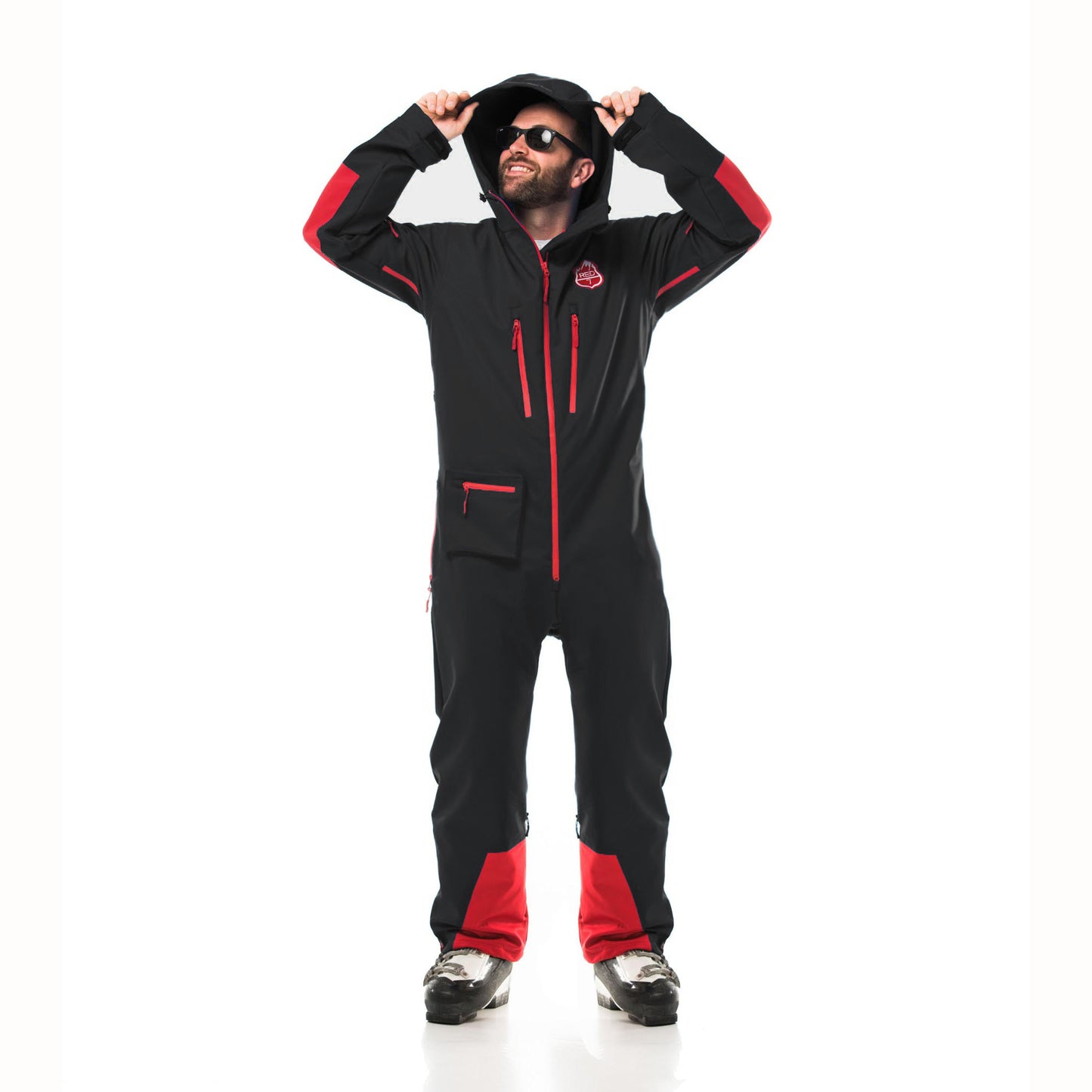 RED7 CG1 All-In-One Ski Suit (Black)