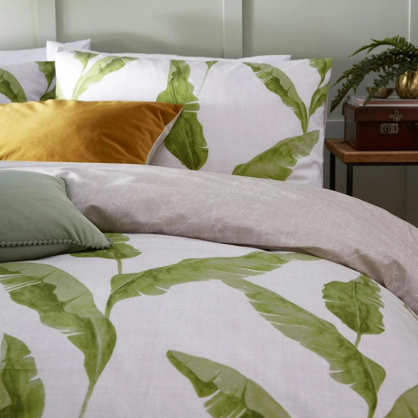 Furn Plantain Botanical Duvet Cover Set