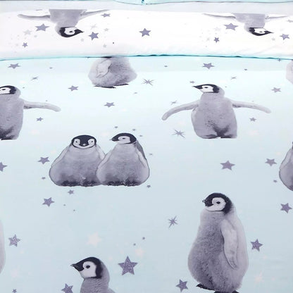 Rapport Starry Penguins Duvet Cover Set - Blue