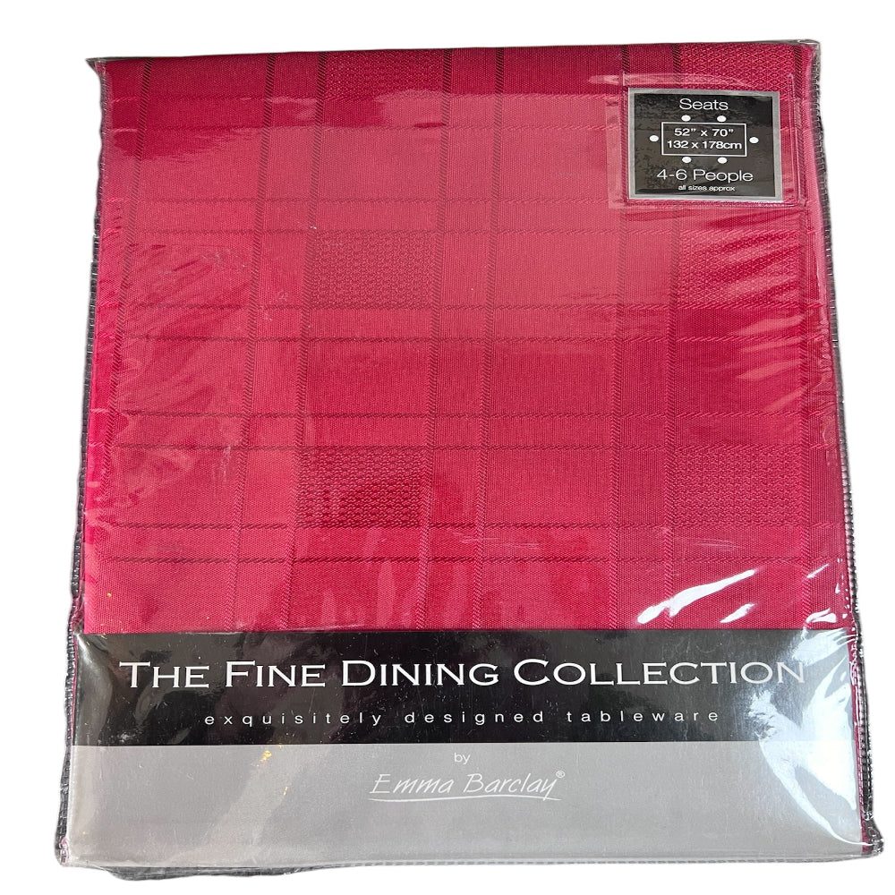 Emma Barclay Chequers Tablecloth in Red