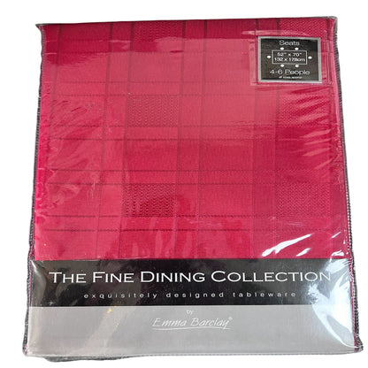 Emma Barclay Chequers Tablecloth in Red