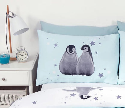 Rapport Starry Penguins Duvet Cover Set - Blue