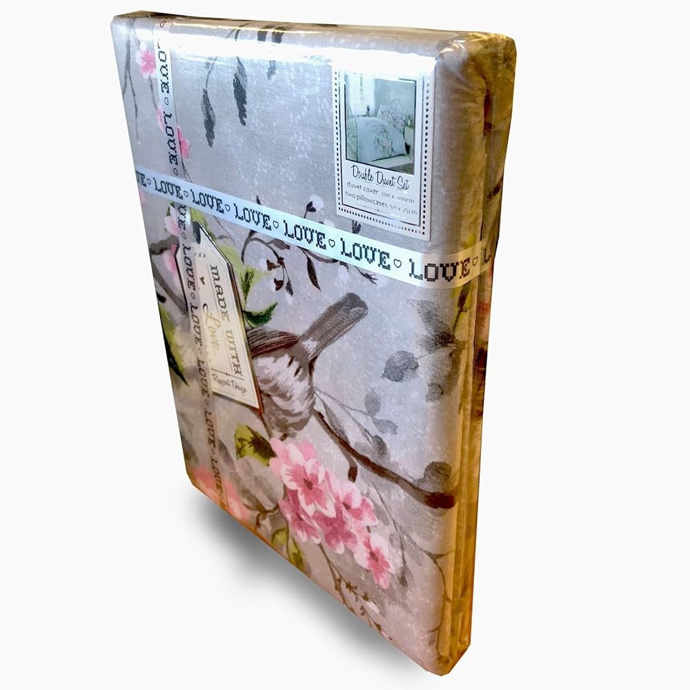 Rapport Eloise Duvet Cover Bedding Set - Grey