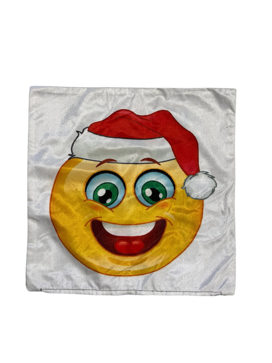 By Rapport Christmas Emoji Cushion Cover