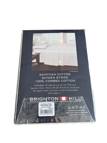 Brighton Hill Egyptian Cotton Housewife Pillowcases - Cream
