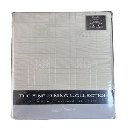 Emma Barclay Chequers Tablecloth in Cream