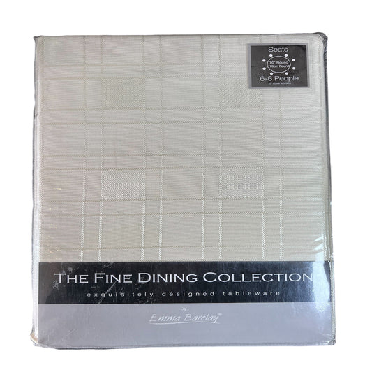 Emma Barclay Chequers Tablecloth in Cream