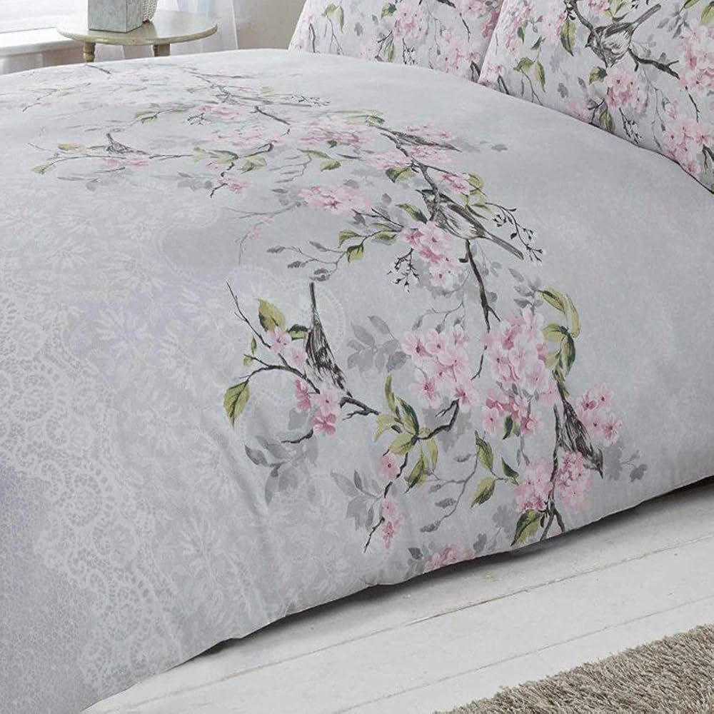 Rapport Eloise Duvet Cover Bedding Set - Grey