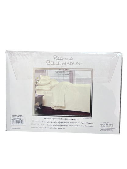 Château de Belle Maison 400 Thread Count 100% Egyptian Cotton ONE Oxford Pillowcase (Cream)