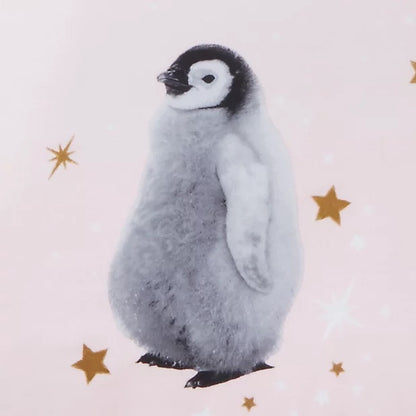 Rapport Starry Penguins Duvet Cover Set - Pink
