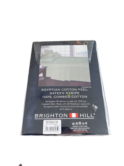 Brighton Hill Egyptian Cotton Housewife Pillowcases - Silver